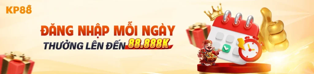 Đăng nhập 03kp88 mỗi ngày thưởng đến 88888k